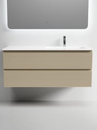 Тумба под раковину Sancos Folk FL120RCP 1190х445х500 подвесная, правая, 2 ящика, цвет: Капучино