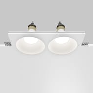 Встраиваемый светильник Maytoni Gyps Modern (Гипс Модерн) DL129-GU10-02-W, 10Вт, IP20, белый