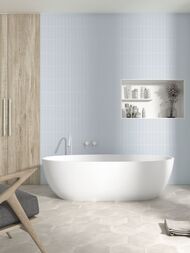Плитка настенная EQUIPE COSTA NOVA Baby Blue Matt (50х200) моноколор, голубая, 28462 (кв.м.)