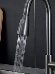 Смеситель для кухни с выдвижной лейкой , FRAP оружейная сталь, F60991-9