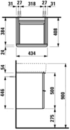 ����� ��� ���������� Laufen SPACE FOR VAL 4.1010.2.160.101.1 (435�410�520) 2 �����, ������� ����
