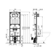 ��������� ���� � ������ ��� ������� � ��������� ALCAPLAST A108F/1500 � ������� DN90/110