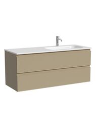 Тумба под раковину Sancos Folk FL120RCP 1190х445х500 подвесная, правая, 2 ящика, цвет: Капучино