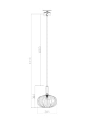 Подвесной светильник Freya Zelma (Зейма) FR8012PL-01GN, 220/240 V, IP20,латунь