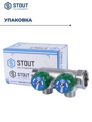 ��������� STOUT  3/4", 2 ������ 1/2"��, ������������, SMB-6850-341202