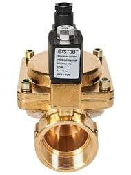Клапан соленоидный STOUT 2", 220В, непрямого действия, нормально открытый SSV-0040-220050
