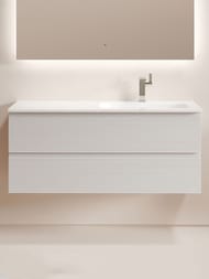 Тумба под раковину Sancos Folk FL120RW 1195х445х500 подвесная, правая, 2 ящика, цвет: Bianco