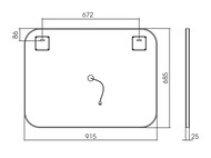 ������� Silver Mirrors Pallada-2 (915�685) ���������,��������� �����������, �������� LED-00002342