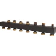Коллектор распределительный ROMMER 4(6) отопительных контура 1.1/2", сталь