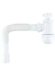 Сифон бутылочный IDDIS Оптима Хоум (Optima Home) 1 1/4x40мм, с гофротрубой 40/50мм 900B000010VD — миниатюра 1