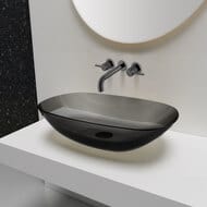 Смеситель для раковины Vincea Грув (Groove) VBFW-4G1GM встраиваемый, вороненая сталь