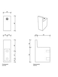 Крючок Decor Walther CONTRACT настенный, одинарный, черный матовый 0650360