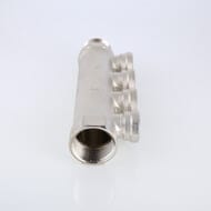 Коллектор VALTEC 3/4" на 4 выхода 1/2"В магистральный без кранов, никель VTc.550.N.0504 — изображение 6