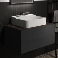 Столешница для тумбы 80 Ideal Standard CONCA (800x505x6) керамическая, black desire marble T3970DG — изображение 4