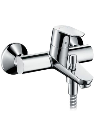 Смеситель Hansgrohe Focus 31940 для ванны, настенный, с фиксированным изливом, однозахватный