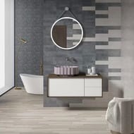 Зеркало KERAMA MARAZZI GEOMETRICA Cono круглое с подсветкой, 700х35х700, черное мат. CO.mi.P.70\BLK