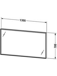 ������� Duravit L-Cube 1300�700�67 � 4-��������� ����������, ������, ����� LC7388018180000