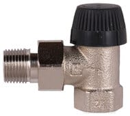 Клапан термостатический BUDERUS BB 1/2" угловой, матовая никелированная бронза