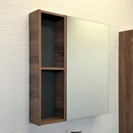 Зеркало-шкаф COMFORTY Порто-75 (715х800х145) подвесной, дуб темно-коричневый 00-00009231