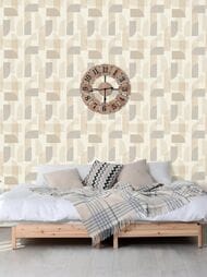 Обои виниловые на флизелине Grandeco Maison MN 3304 (0,53х10,05) геометрия, бежевые (рул.)