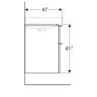 ����� ��� �������� Geberit Smyle Square (884�470�617) 2 �����, ������� ���� 500.354.JK.1