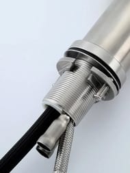 Смеситель для кухни с выдвижной лейкой , FRAP сатин, F60807