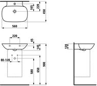 �������� Laufen INO 8.1030.2.000.104.1 (560�450�145) ��������� ��� ���������