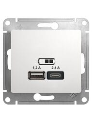 ������� Systeme Electric GLOSSA USB A+�, 5�/2,4 �, 2�5�/1,2 �, ��������, ����� GSL000139