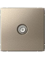 Розетка Systeme Electric ARTGALLERY ТВ проходная 4DB, механизм, шампань, GAL000592
