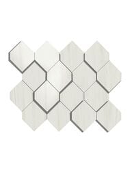 Мозаика Atlas Concorde Marvel Bianco Dol. Mosaico Esagono 3D (282х353) белая, AS36 (кв.м.) — миниатюра 1