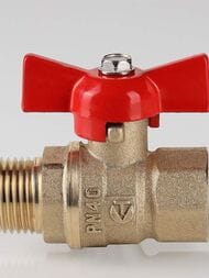 Кран шаровый VALTEC СТАНДАРТ 3/4"ВН бабочка (PN40) VT.123.GN.05 — изображение 3
