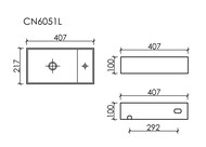 �������� ��������� Ceramicanova Element 407�217�100 ���� �����, ���. ��� ���������, ����� CN6051LMW