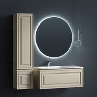 Тумба под раковину SANCOS Very (995х445х406) подвесная, левая, один ящик, Beige Soft VR100LCE
