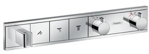Смеситель для душа Hansgrohe RainSelect встраиваемый, термостат, с 3 кнопками, хром 15356000