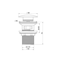 ������ ������ ��� �������� � ��������� 1 1/4 WONZON & WOGHAND, ������ ������� WW-88SS01-MB