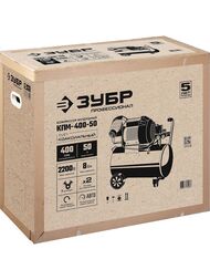 Компрессор воздушный ЗУБР КПМ-400-50, 2200 Вт, 400 л/мин, 50 л ресивер, масляный — изображение 9
