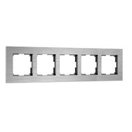 Рамка на 5 постов Werkel AluMax W0053506, серебряный