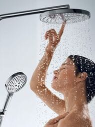 Душевая система Hansgrohe Raindance Select S 240 2jet Showerpipe с термостатом, хром 27129000 — изображение 2