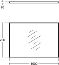 ������� Ideal Standard MIRROR&LIGHT (1000�700) T3358BH
