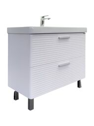 Тумба с раковиной COMFORTY Танжер-90Н (905х850х465) напольная, белый матовый 00-00019535