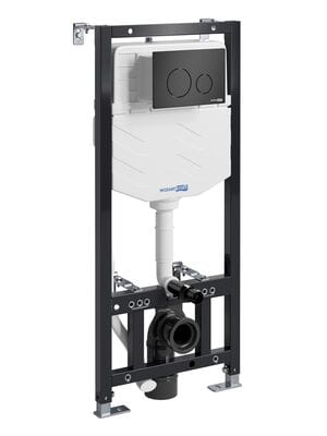 Инсталляция для унитаза WasserKRAFT Aller с клавишей смыва, черный матовый 10TLT.010.ME.MB02