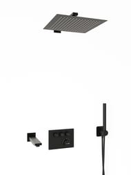 Душевая система WasserKRAFT A7458.219.162.302.240.217.220 Thermo с изливом, черный Soft-touch — изображение 7