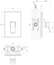 ��������� Gessi Rettangolo K 53061.031 ��� ����, ������������, �� 1 �����, ������� �����, ����
