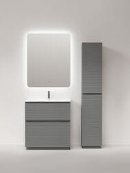 Тумба под раковину Sancos Folk Floor FL80FES 790х445х850 напольная, с 2-мя ящиками, Ergraut soft