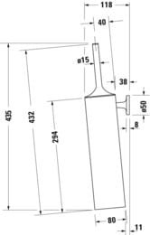 ��� ��� ������� DURAVIT Starck T ���������, ����: ����������� ������ 0099463400