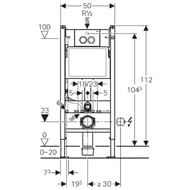 GEBERIT "����������" �������� UP100 � �������� Delta21 ���� ��������� 458.122.21.1