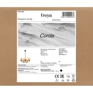 Люстра Freya Corda (Корда) FR4402-PL-05-GB, IP20,черный матовый