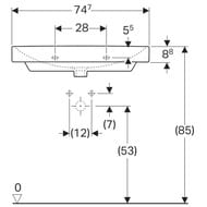 �������� Geberit Smyle Square (750�480�165) ���������, � ���. ��� ��������� � ��������� 500.249.01.1