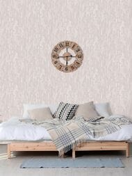Обои виниловые на флизелине Grandeco Time TM 3102 (1,06х10,05) штукатурка, серые (рул.)