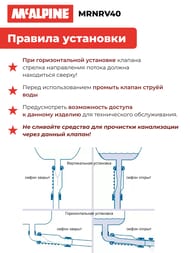 ������� ������ McAlpine MACVALVE � ����� ������� ��=40, �����-������, MRNRV40